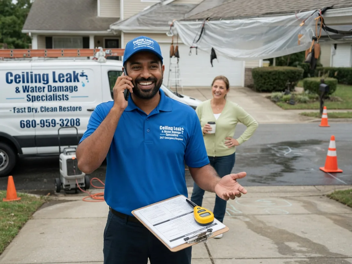 Ceiling Leak Cleanup Dilltown, PA FAQs